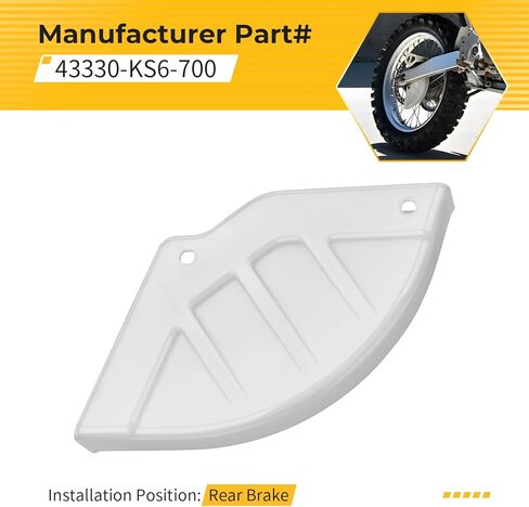 M MATI Rear Brake Disc Cover Guard for Honda CR125R CR250R CR500R 1987-2001 XR650R 2000-2007 43330-KS6-700 in Saudi Arabia