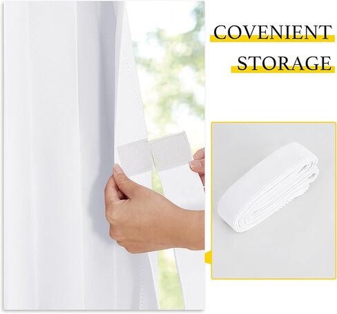 NICETOWN Blackout Door Curtain for Doorway, Accordion Style Interior Closet Door Curtain Folding Room Divider for Bedroom Room Living Room Privacy (44 inch x 80 inch Long, 1 Panel, Pure White) in Saudi Arabia