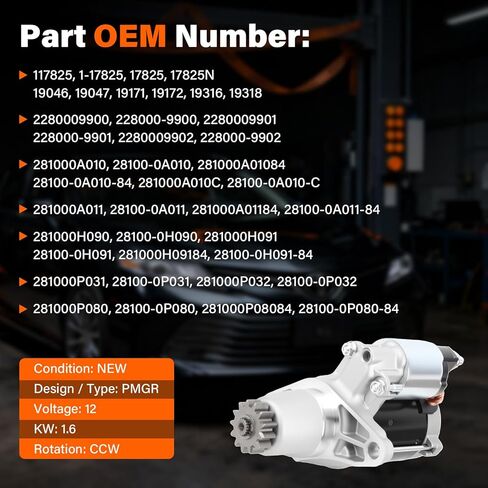 استبدال المبتدئين الجديد لـ V6 02-17 Toyota Camry، 02-08 Solara، 04-12 Sienna، 06-18 RAV4، 04-16 Highlander، 02-12 Lexus ES300 RX330 RX350 2.4L 3.0L 3.5L 3.3L، 17825N 428000-1080 9642809-108 in Kuwait