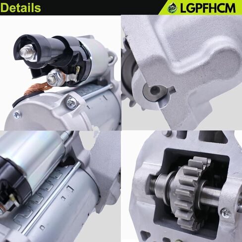 410-52318 12V 1.8KW 19-Tooth Starter Motor Compatible with Acura MDX 2007 2008 2009 V6 3.7L Counterclockwise Replace# 428000-4120 31200-RYE-A01 in Kuwait