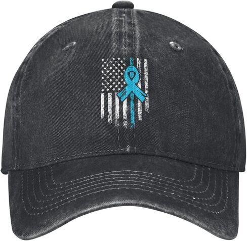USA Flag Prostate Cancer Awareness Baseball Cap for Men Women Hat Adjustable Vintage Cotton Dad Caps in Saudi Arabia