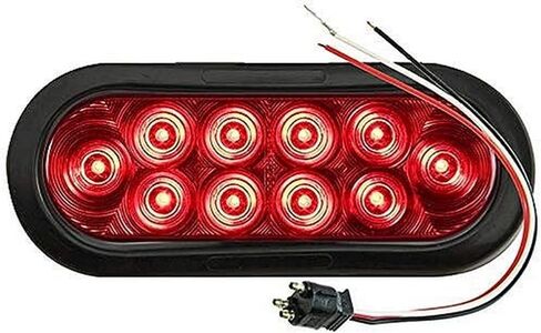 Optronics STL74RKBP Red 6" Oval Sealed LED Light Kit in Saudi Arabia