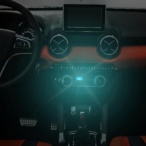2Pcs USB LED Atmosphere Lights Mini Car Interior Accessories Ambient Lamp, Mini USB LED Decoration Night Light for All Car Interiors (ice Blue) in Saudi Arabia