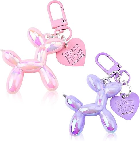 2 PCS Balloon Dog Keychain – Lightweight & Durable Key Holder Accessory for Car Keys, Bags, Backpacks in Saudi Arabia