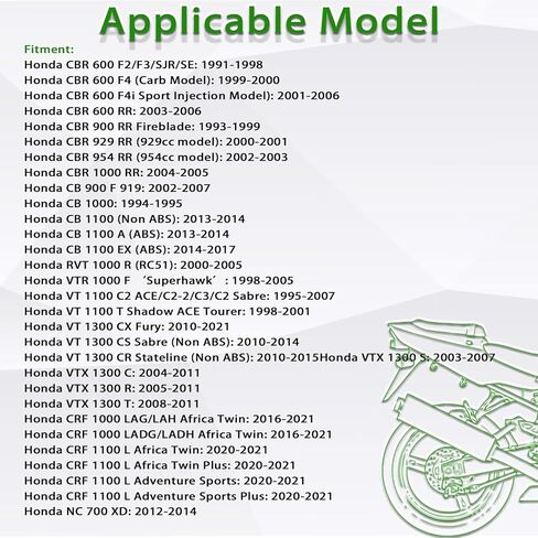 متكلس الفرامل الخلفية لهوندا VT1100 VT1300 VTX 1300 CBR 600 F4 F4i 600RR 900RR 929RR 1000RR CRF1000 L أفريقيا التوأم لسوزوكي DL 650 1000 V-ستروم لياماها FZ6 FZ6R FZ-07 MT-07 YZF R1 R6 R6S in Saudi Arabia