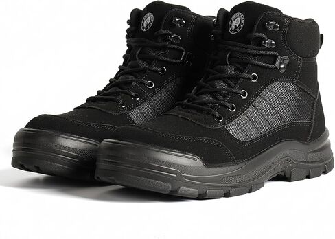 ANGRYRAM Steel Toe Boots for Men Women Lightweight Comfortable Steel Toe Shoes Puncture Proof Slip Resistant Construction Work Boots for Men Indestructible Safety Work Shoes in Kuwait