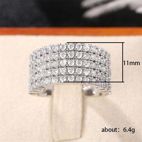 1pc Trendy Hip Hop Unisex Half Circle Sparkling Ring Perfect for Dates Parties and Personalized Gifts Fashionable Jewelry for Men and Women in Saudi Arabia