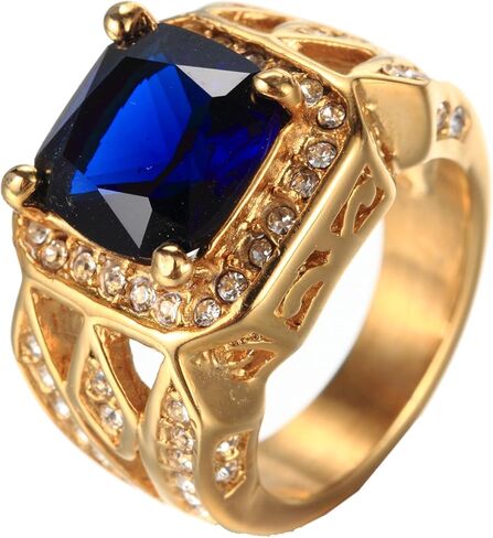 خاتم زركونيا مكعب من الفولاذ المقاوم للصدأ للرجال in Kuwait