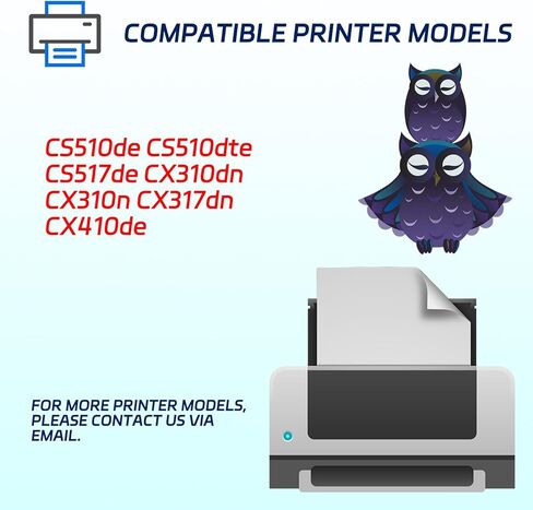 70C0D10 70C0D20 70C0D30 70C0D40 Developer Unit Compatible for Lexmark CS510de CS510dte CS517de CX310dn CX310n CX317dn CX410de Printers, with Chip, High Yield 20000 Pages (4-Pack BK/C/M/Y) in Saudi Arabia
