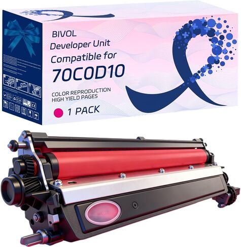 70C0D10 70C0D20 70C0D30 70C0D40 Developer Unit Compatible for Lexmark CS510de CS510dte CS517de CX310dn CX310n CX317dn CX410de Printers, with Chip, High Yield 20000 Pages (4-Pack BK/C/M/Y) in Saudi Arabia