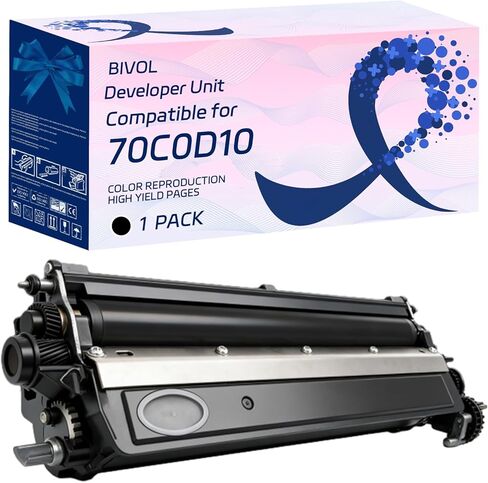 وحدة تطوير 70C0D10 70C0D20 70C0D30 70C0D40 متوافقة مع طابعات Lexmark CS510de CS510dte CS517de CX310dn CX310n CX317dn CX410de، مع رقاقة، إنتاجية عالية 20000 صفحة (4 عبوات BK/C/M/Y) in Kuwait