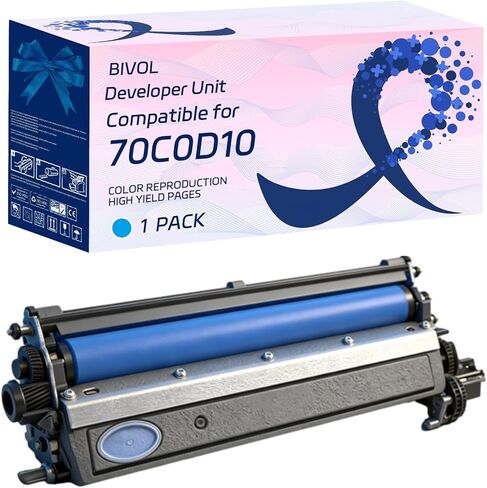 70C0D10 70C0D20 70C0D30 70C0D40 Developer Unit Compatible for Lexmark CS510de CS510dte CS517de CX310dn CX310n CX317dn CX410de Printers, with Chip, High Yield 20000 Pages (4-Pack BK/C/M/Y) in Saudi Arabia