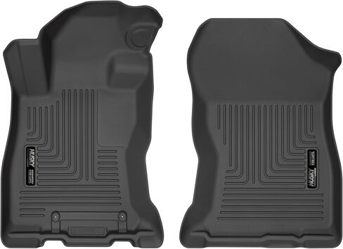Husky Liners Weatherbeater Floor Mats | Fits 2019-2024 Subaru Forester | Front Row, 1-pc Black - 15391 in Saudi Arabia