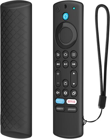 Remote Case for 2023 Fire TV Stick 4K Max 2nd/Fir TV Omni Series/FireTV 4-Series Remote,Toshiba/Insignia FirTV/Hisense TCL TVS Silicone Protection Cover (Black) in Kuwait