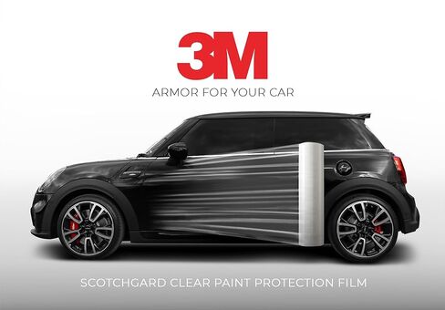 طبقة حماية طلاء الفينيل الشفاف 3M مقاس 6 بوصة × 120 بوصة مع ممسحة تفاصيل صفراء in Saudi Arabia