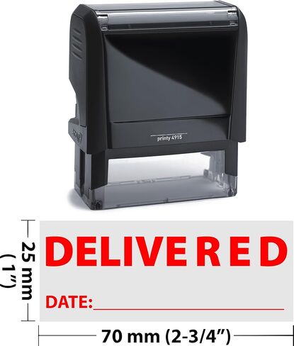 Delivered & Date JYPtech-4915 Self Inking Rubber Stamp Red Ink in Kuwait