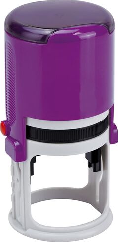 Round Notary Stamp for State of New Hampshire | Self Inking Unit - R-542 with Unique Body (Purple) in Saudi Arabia