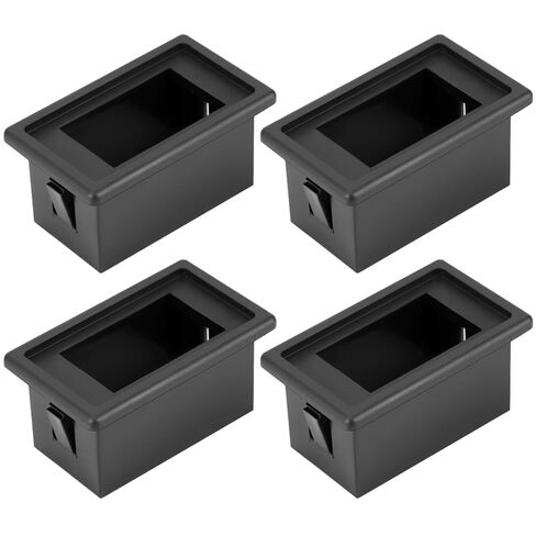 QWORK 4-Pack 1-Slot Rocker Switch Panel Housing, Black ABS Plastic Panel Switch Holder Housing Kit, Automotive Mount Toggle Switch Housing for Automotive/Boat LED Light Bars in Saudi Arabia
