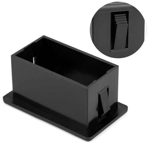 QWORK 4-Pack 1-Slot Rocker Switch Panel Housing, Black ABS Plastic Panel Switch Holder Housing Kit, Automotive Mount Toggle Switch Housing for Automotive/Boat LED Light Bars in Saudi Arabia