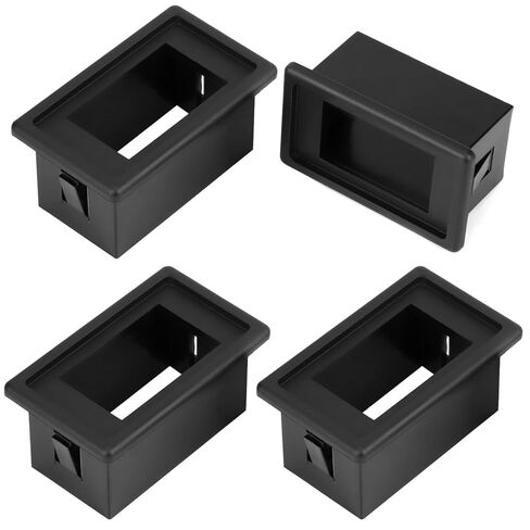 QWORK 4-Pack 1-Slot Rocker Switch Panel Housing, Black ABS Plastic Panel Switch Holder Housing Kit, Automotive Mount Toggle Switch Housing for Automotive/Boat LED Light Bars in Saudi Arabia