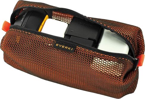 EVERKI ECO Studio Expandable Backpack (EKP118E-ECO) with Orange Accessory Pouch - Expandable Laptop Backpack with 15" Compartment, 26L Capacity - Expandable Backpack & Accessory Pouch Bundle in Kuwait