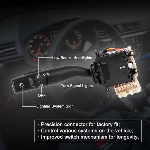 X AUTOHAUX Turn Signal Switch Headlamp Dimmer Switch Multi-Function Combination Switch for Toyota Camry 97-01 4-Door Replaces CBS-1009 8414006010 84140-06010 in Kuwait
