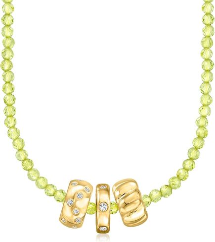 روس سيمونز 30.00 قيراط. t.w. قلادة من الخرز الزبرجد مع الذهب عيار 18 قيراطًا فوق الجنيه الاسترليني. 18 بوصة in Kuwait