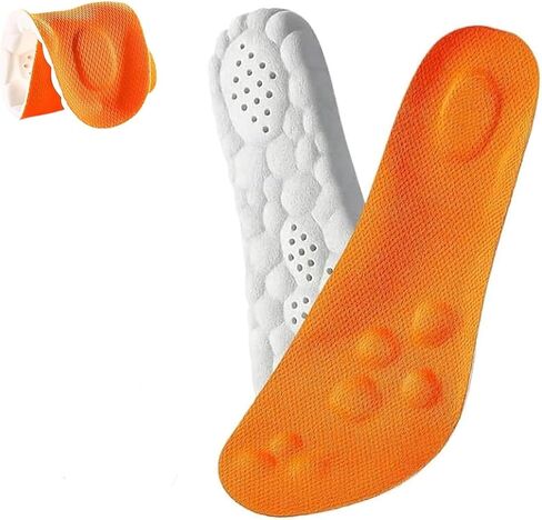 2 Pairs 4D Cloud Insoles for Men & Women,Memory Foam Cloud Insoles with Arch Support,2026 New Comfortable and Breathable Massage Shoe Inserts,Trim to Fit All Shoe Types 2 Color 45-46 in Saudi Arabia