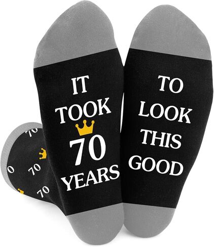 70th Birthday Gifts for Men,Dad Mens Best Friend Brother Boyfriend Grandpa Husband Father Happy 70th Birthday Gifts for Him Male Friendship from Daughter Son Wife Girlfriend,Funny Novelty Socks in Kuwait