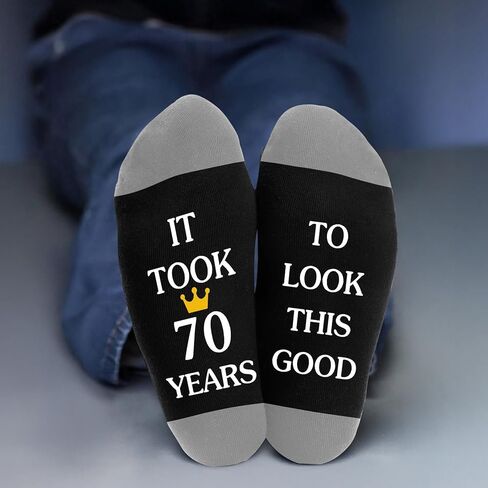 70th Birthday Gifts for Men,Dad Mens Best Friend Brother Boyfriend Grandpa Husband Father Happy 70th Birthday Gifts for Him Male Friendship from Daughter Son Wife Girlfriend,Funny Novelty Socks in Kuwait