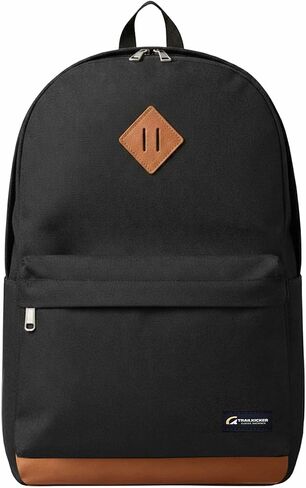 Travel Backpack, 17 Inch Laptop Backpack, Water Resistant College Bookbag, Large Capacity Computer Backpacks (Black) in Kuwait