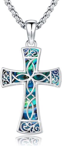 Saint Necklace 925 Sterling Silver Jewelry St Michael Saint Jude St Christopher Jesus Cross Saint Joseph Necklace Religious Pendant Gifts for Men Women in Saudi Arabia