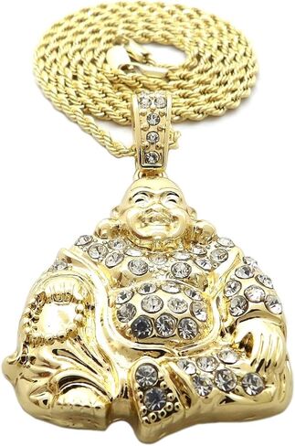 Fashion 21 Religion Buddha Pendant 24" Various Chain Necklace in Gold, Silver Tone in Kuwait