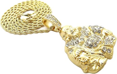 Fashion 21 Religion Buddha Pendant 24" Various Chain Necklace in Gold, Silver Tone in Kuwait