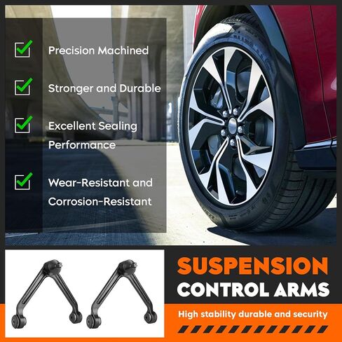 2WD RWD Front Upper Control Arms with Ball Joint Kit for Dodge Ram 1500 2002 2003 2004 2005 Tie Rod End Sway Bar Link Suspension Kit, 10pcs in Saudi Arabia