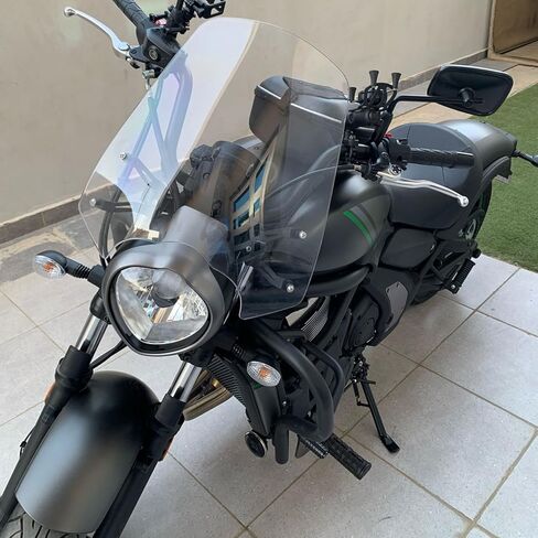 Motorcycle Windshield Front Fairing for KA-WA-SA-KI Vulcan S 650/ VN650 EN650 2015 2016 2017 2018 2019 2020 2021 2022 2023 2024 2025 2026 Double Bubble Windscreen Wind Deflector (Clear) in Kuwait