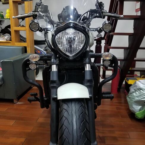 Motorcycle Windshield Front Fairing for KA-WA-SA-KI Vulcan S 650/ VN650 EN650 2015 2016 2017 2018 2019 2020 2021 2022 2023 2024 2025 2026 Double Bubble Windscreen Wind Deflector (Clear) in Kuwait