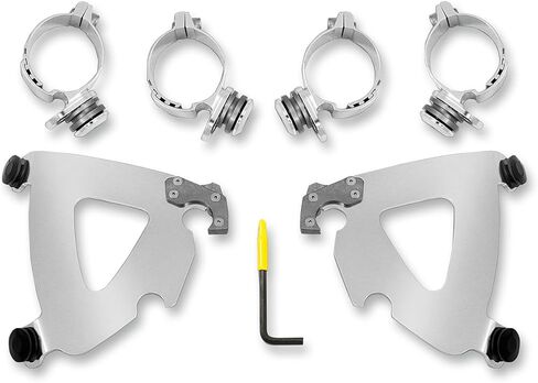 Memphis Shades Road Warrior Fairing Polished Trigger Lock Mount Kit MEK2028 in Saudi Arabia