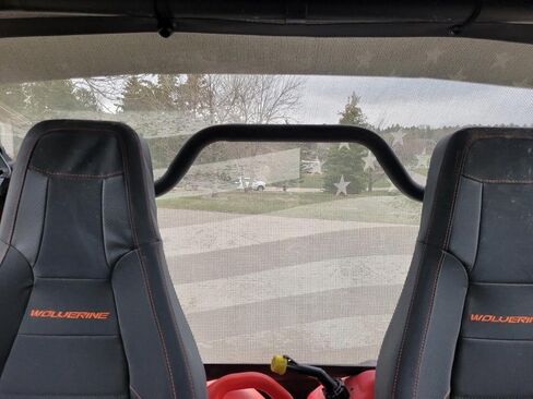 Oh Hey.Rear Dust Screen Fits 2023 and Older Polaris RZR/XP 1000 /Turbo/Turbo S/X4/S4 (Some 900s) UTV by GrilleAdz (Smokey USA Flag) in Kuwait