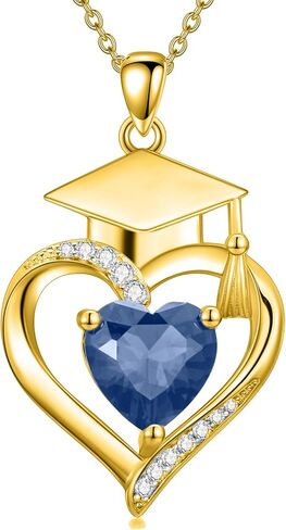 Midari 18K Yellow Gold Graduation Gifts for Her Graduation Pendant Class of 2026 Necklace Birthstone Graduation Necklaces High School College Graduation Jewelry for Her 2025 in Kuwait