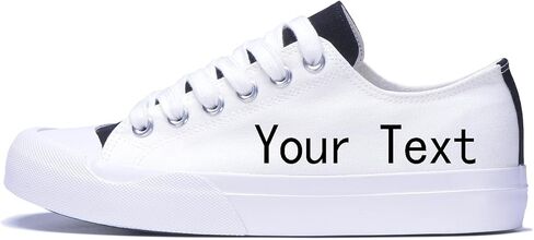 حذاء رياضي رجالي مخصص من القماش برقبة منخفضة حذاء رياضي للجنسين تصميم شخصي مخصص مع صورة برباط علوي كلاسيكي حذاء كاجوال للنساء هدية in Kuwait