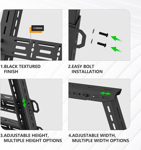 Adjustable 16.8-25" High Bed Racks Truck Rack Cargo Carrier Compatible with Toyota Tacoma/Tundra/Titan/Frontier/Gladiator JT/Ford F-Series/Silverado/Sierra/Dodge Ram in Kuwait