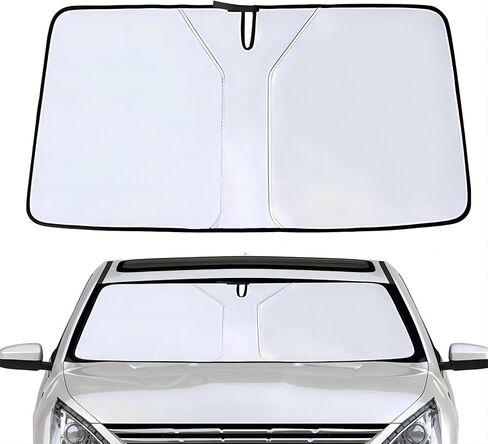 Car Windscreen Sun Shade for Toyota Avalon III 2004 2005 2006 2007 2008 2009 2010 2011 2012, Front Windshield Sunshade Blocks UV Rays Sun Visor Protector Keep Vehicle Cooler,D in Saudi Arabia