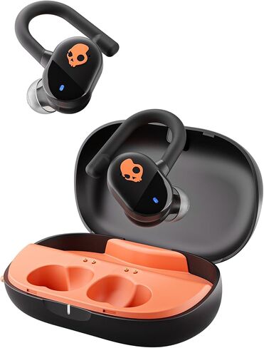 Skullcandy Push Play Active in-Ear Wireless Earbuds, 34 Hr Battery, Stay-Aware Mode, Microphone, Works with iPhone Android and Bluetooth Devices - Preppy Blue in Kuwait