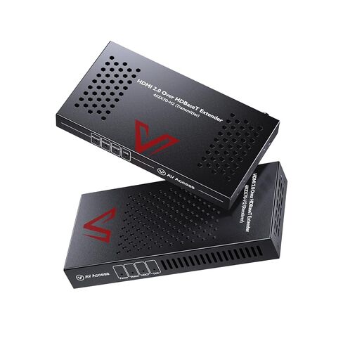 موسع AV Access Zero-Latency 4K HDMI KVM، 120 مترًا/394 قدمًا فوق Cat5e/6، 3 منافذ USB 2.0، التوصيل والتشغيل، جهاز تحكم USB عن بعد للألعاب ومراكز البيانات والفصول الدراسية in Saudi Arabia