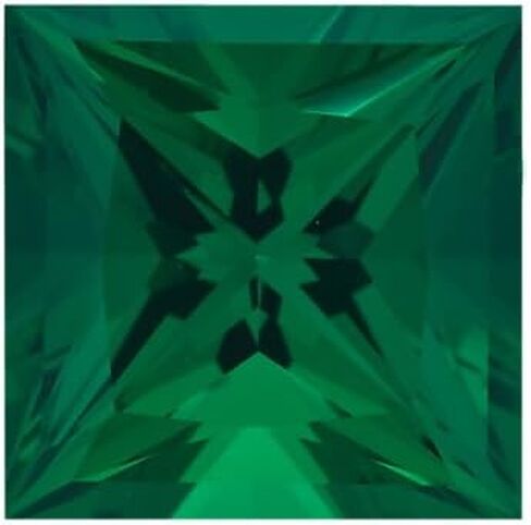 Instagem Lab Created Emerald Square Princess Cut Shape AAA Quality from 2MM-10MM in Saudi Arabia
