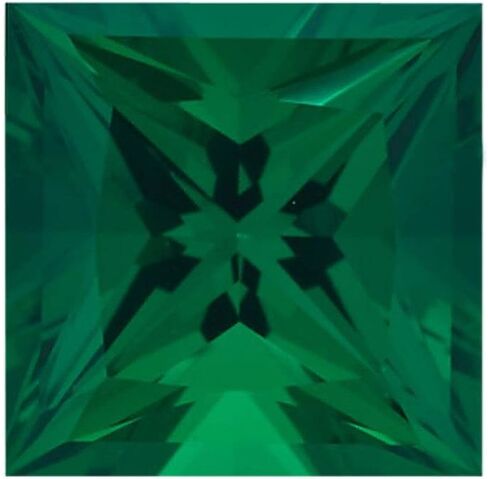 Instagem Lab Created Emerald Square Princess Cut Shape AAA Quality from 2MM-10MM in Saudi Arabia
