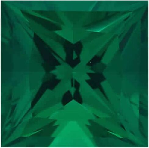 Instagem Lab Created Emerald Square Princess Cut Shape AAA Quality from 2MM-10MM in Saudi Arabia