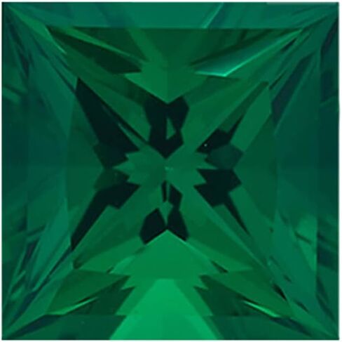 Instagem Lab Created Emerald Square Princess Cut Shape AAA Quality from 2MM-10MM in Saudi Arabia