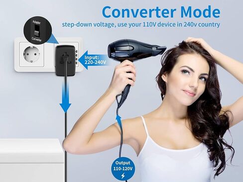 Universal Travel Adapter,adaptador de enchufe de pared internacional de CA de 20 W,cargador de viaje de 2 puertos USB C y 2 puertos USB para EE.UU.UE Reino Unido y Australia in Saudi Arabia
